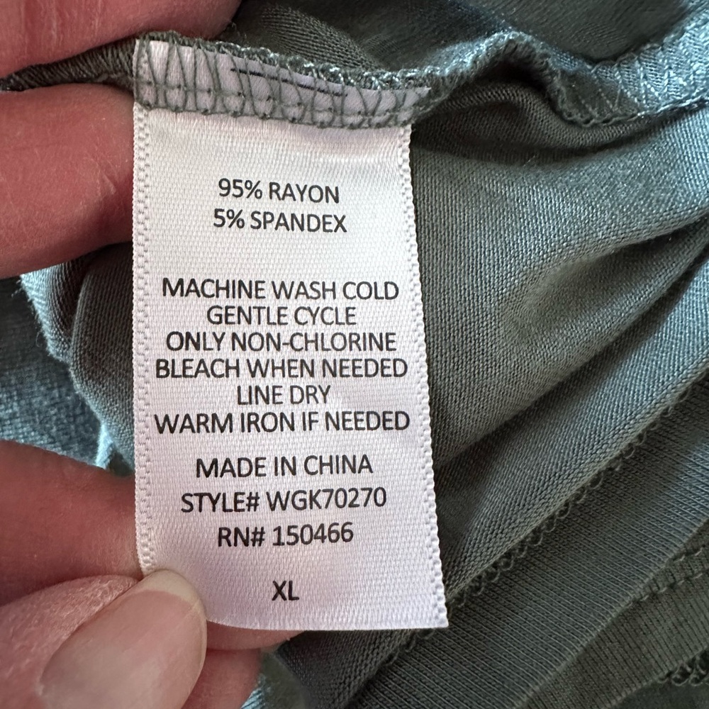 Stitch Fix Market & Spruce Alison Olive Green Pocket stretch knit T-Shirt Dress - Picture 6 of 7